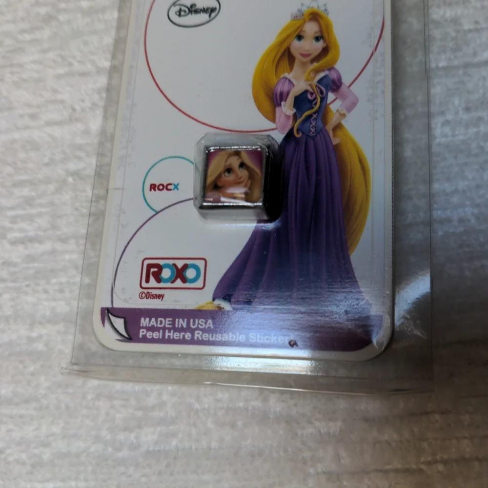 Disney Rapunzel ROXO Charm And Sticker Tangled Movie